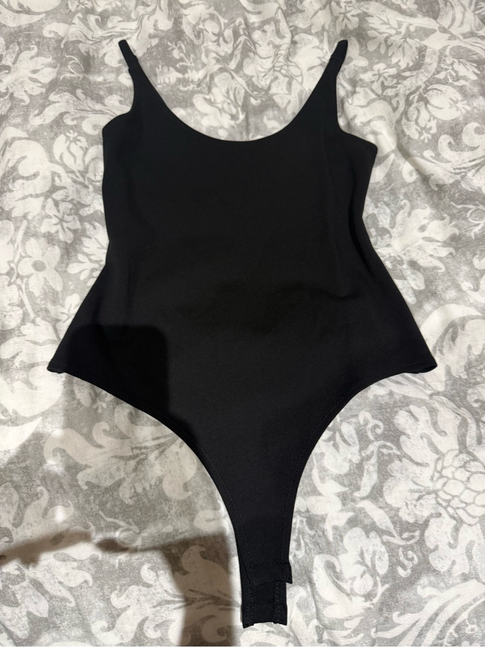 Stella Luce Black Scoop Neck Bodysuit